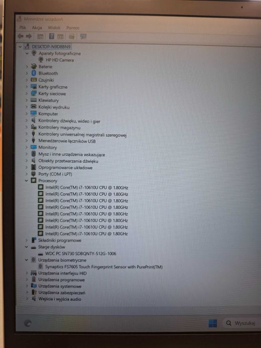 Laptop HP EliteBook 850 G7 15,6" i7-10610U 32GB 512GB WIN11PRO