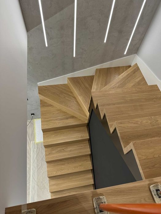 Schody drewniane lite Dąb, trepy, stopnie, DREWEX mazowieckie