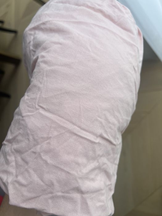 Dvala prześcieradlo Ikea jasnoróżowe 90x200