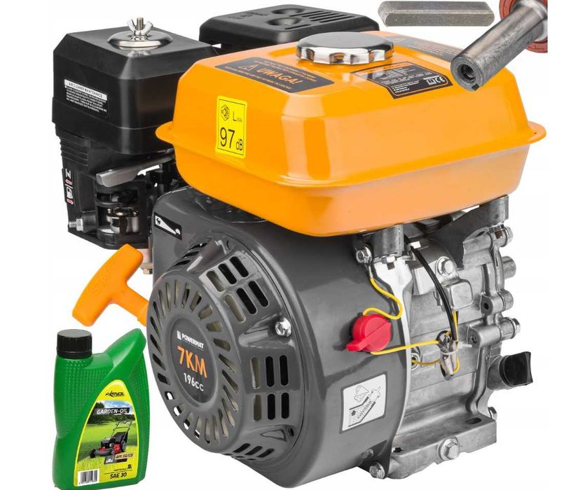 SILNIK spalinowy GX160 OHV 7KM WAŁEK 20MM + OLEJ