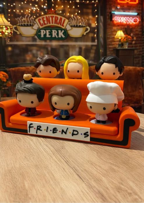 Sofa expositor bonecos Friends McDonalds