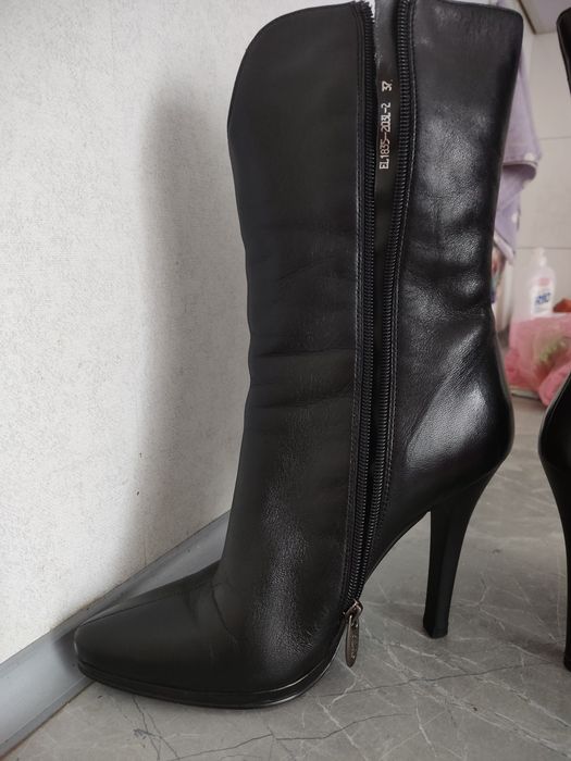 Кожаные полусапожки