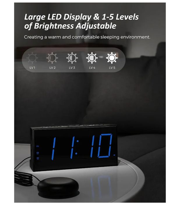 Główny budzik z wibracja