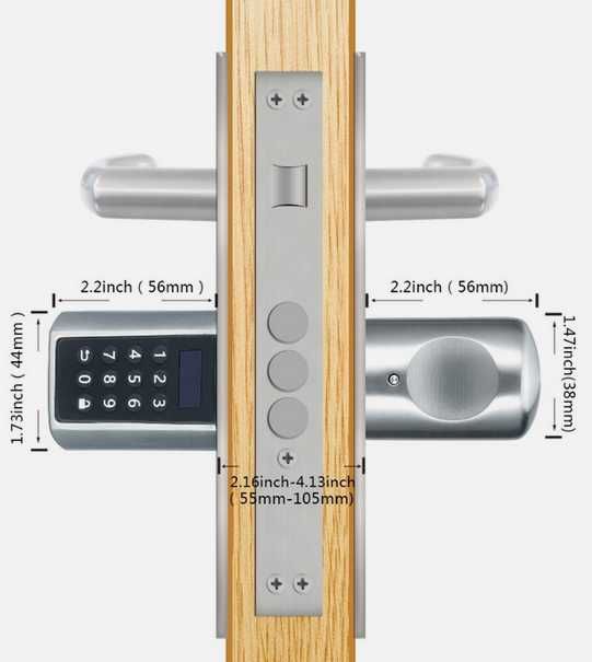 Fechadura de abertura remota, sem fios nem internet, fácil instalação
