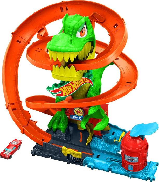 Новий набір Hot Wheels City Track T-Rex. Хот Вілс Трек Ті - Рекс