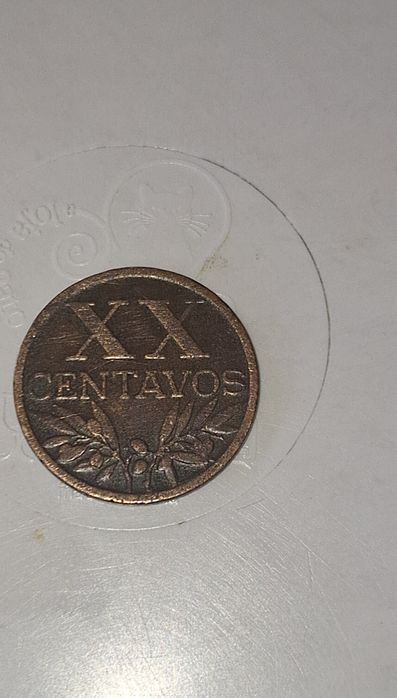 Moeda de xx centavos portugueses de 1949