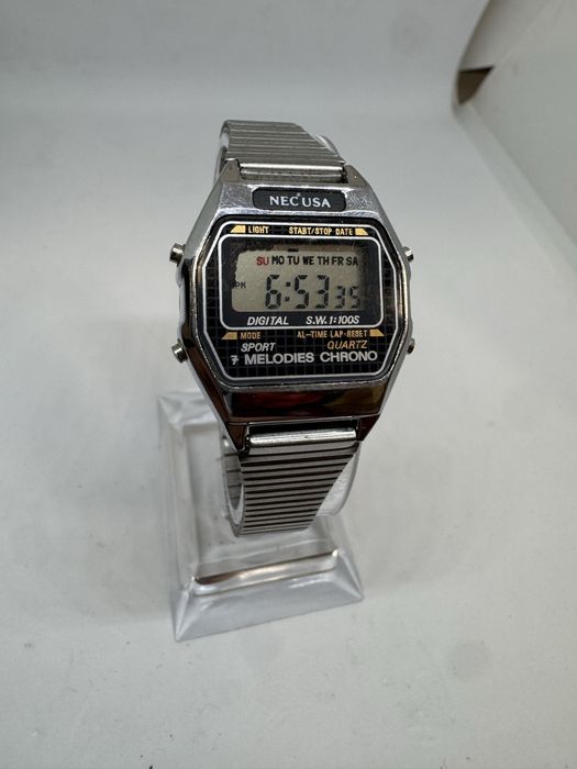 Zegarek Damski NecUSA (montana) melody vintage uszkodzony (wylany LCD)