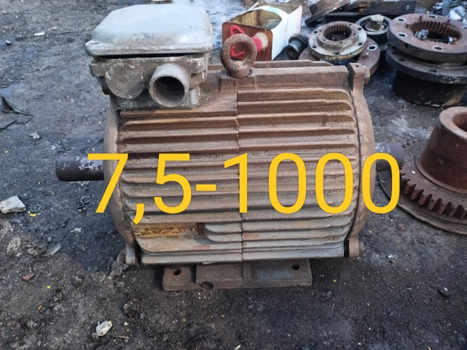 Електродвигуни 7,5 та 11кВт 1000об та 15/1500/3000