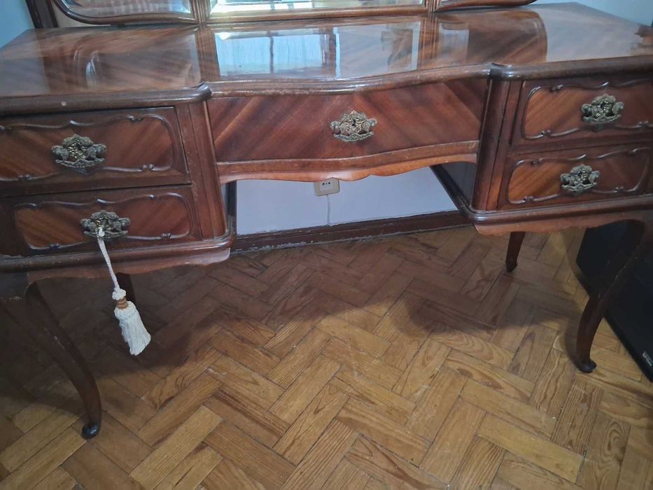 Mobília Quarto Completa Mogno Lacada