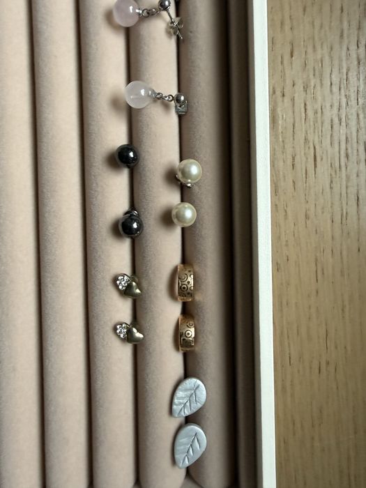 Kolczyki 13 par sztyfty i wiszące