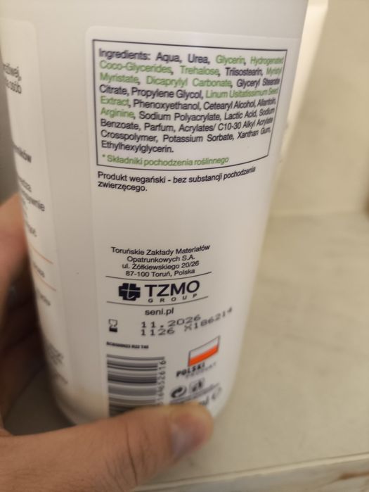 Seni kremy, emulsja do mycia