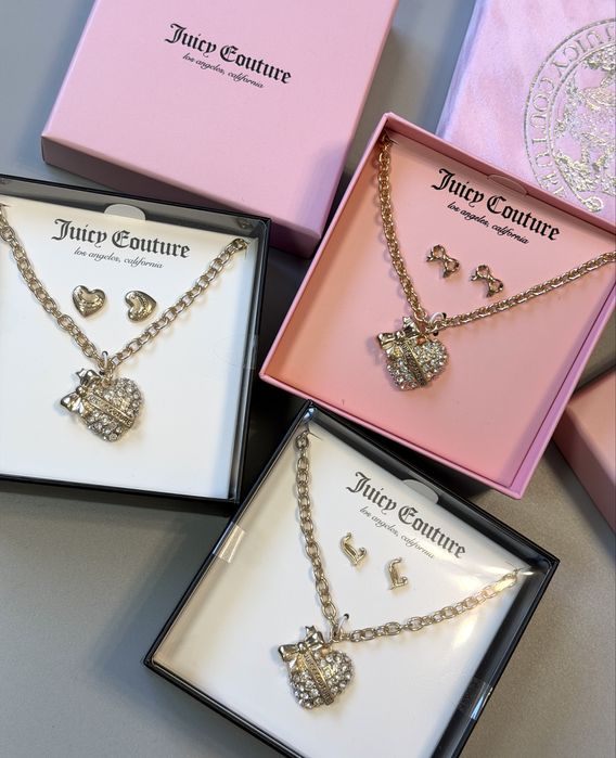 Подарунковий набір Juicy Couture новий оригінал, сережки, браслети