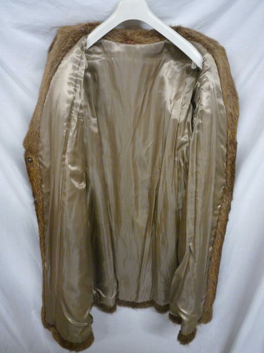 Casaco comprido pelo natural