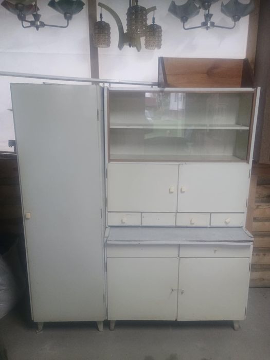 Kredens, szafka PRL komplet