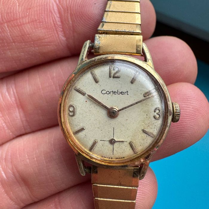Zegarek Cortebert Swiss Pozłacany Damski Vintage lata 60 te