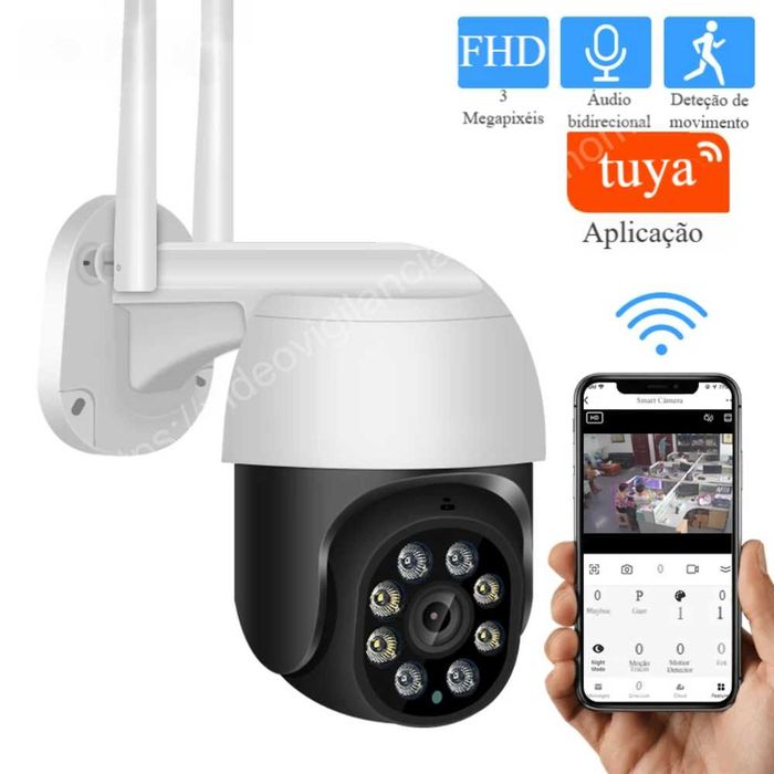 Câmara Vigilância ‼️ FullHD ‼️ Zoom Digital 5X ‼️ Visão Noturna Cores