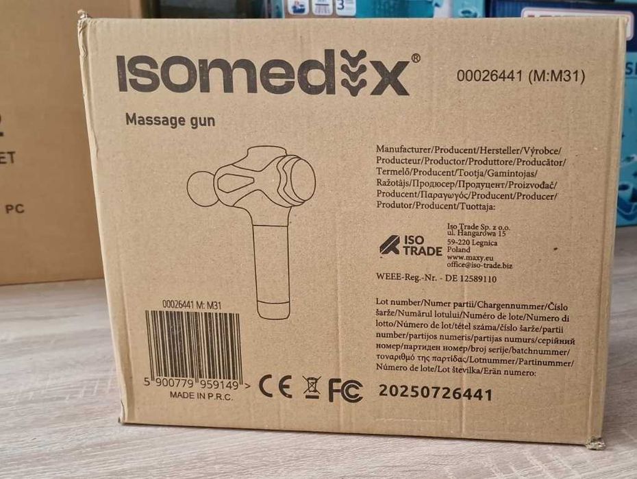 ISOMEDIX домашній перкусійний масажер для розслаблення та регенерації