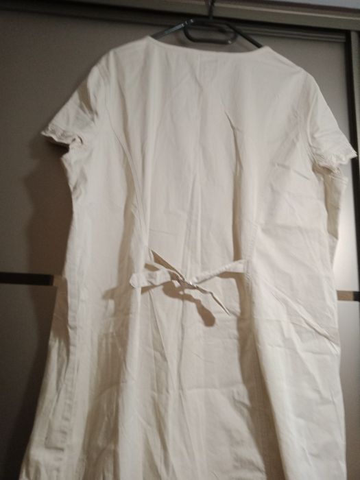 Платье летнее, хлопковое на молнии, короткий рукав