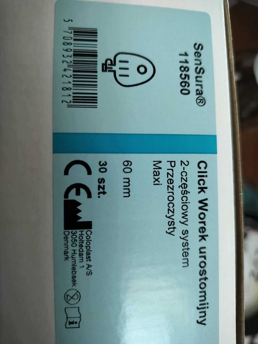 Worki urostomijne click max 60mm oryginalne opakowanie 30szt