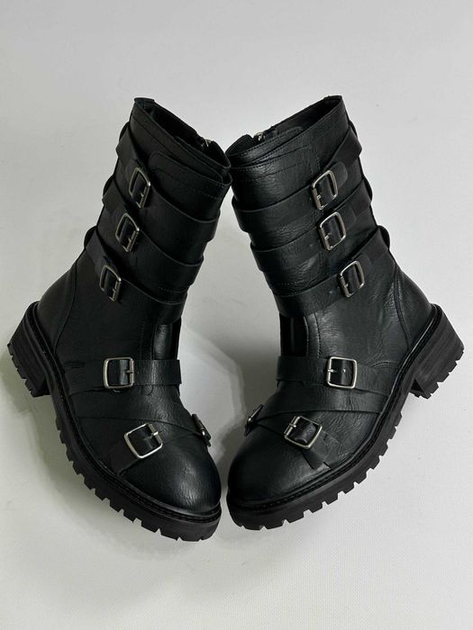 Черевики indie sleeze казаки hedi boy archive boots black архив чорні