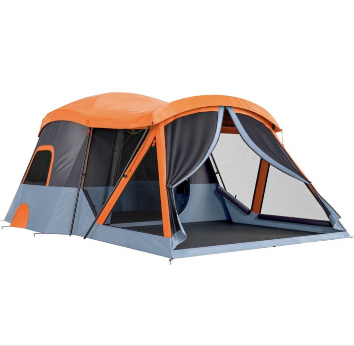 Tenda de Campismo Familiar Outsunny – 2 Quartos