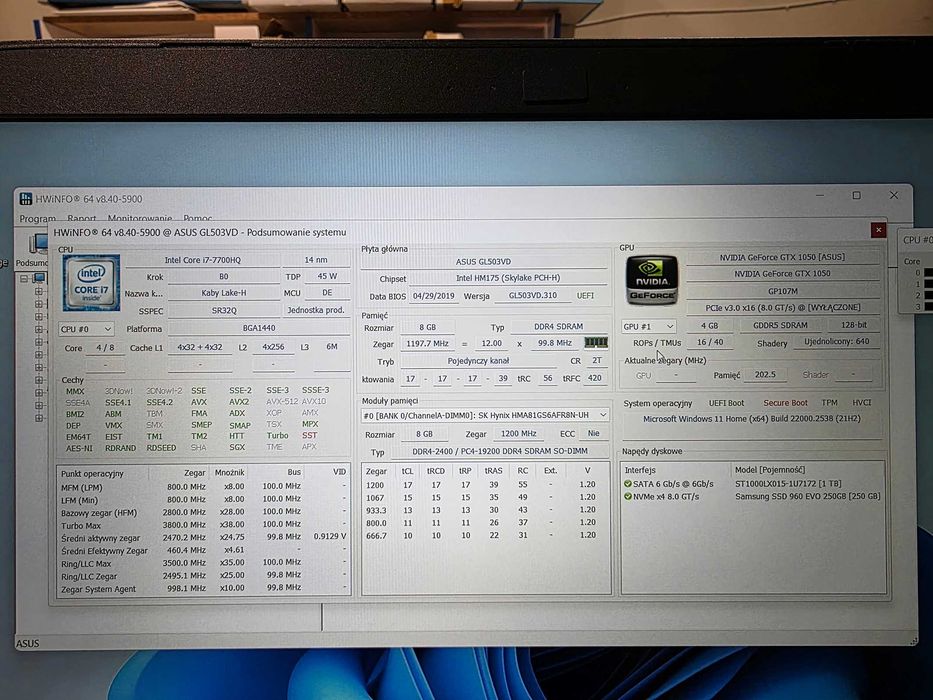 Asus Rog Strix GL503VD