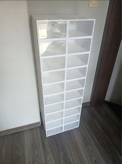 10 x Pudełka Na Buty Pojemnik Organizer Z Klapą