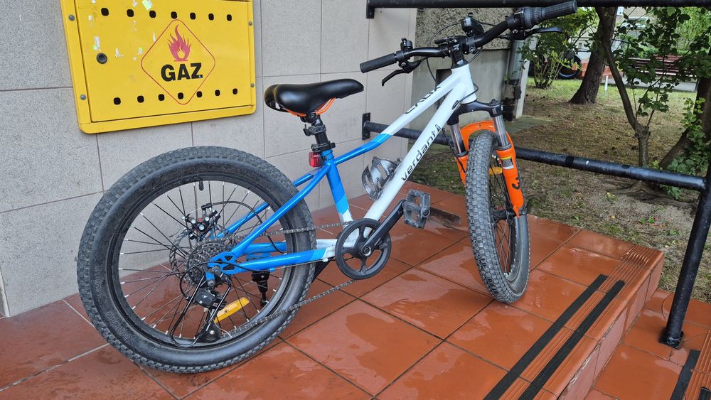 Rower dzieciecy Verdant calix 20 cali amortyzator hamulce tarczowe
