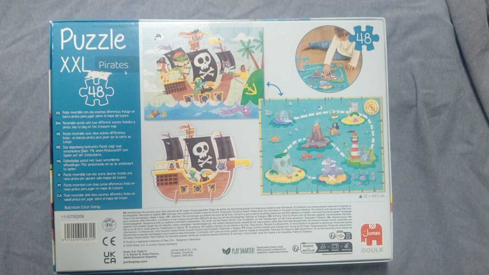 Puzzle XXL Piratas Goula 48 Peças - NOVO