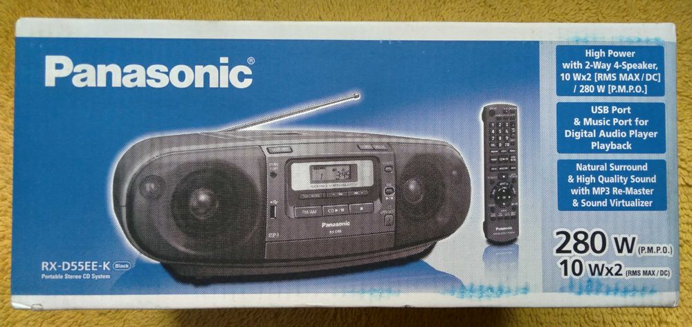 магнітола Панасонік RX-D55EE-KМ