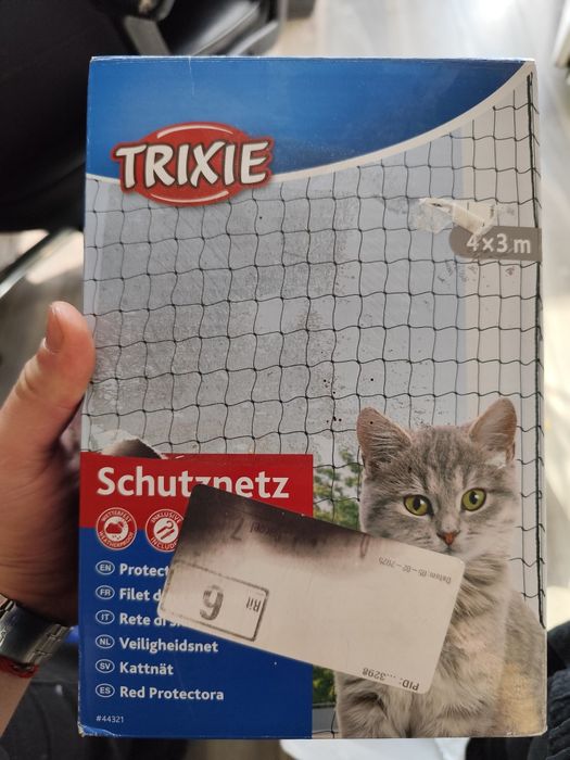 Siatka ochronna zabezpieczająca dla kota 4×3m przezroczysta Trixie