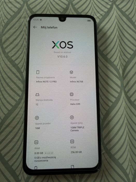 Telefon Infinix note 12 pro