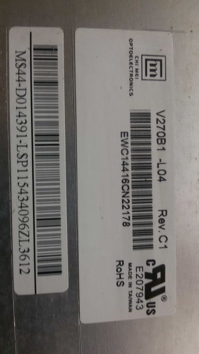 kit de lampadas para painel lcd v270b1-l04 rev.c1