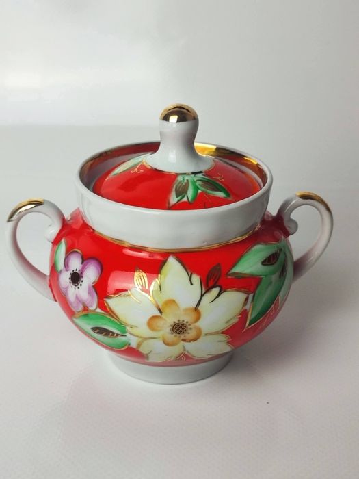 Zestaw porcelanowy do herbaty Baranówka 70-ch lat