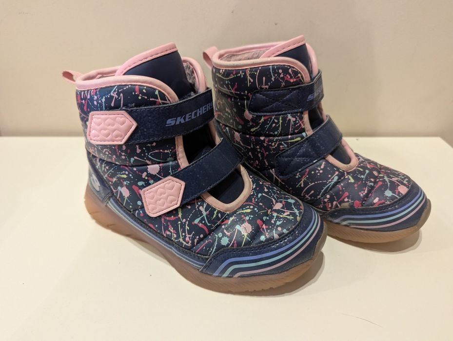 Buty ocieplane Skechers dziewczęce r. 28