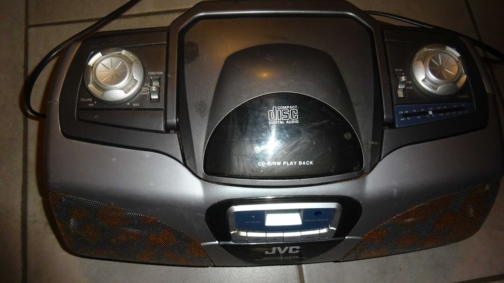 Radiomagnetofon stereo Boombox JVC RC-BX330GY CD/Radio/Kaseta