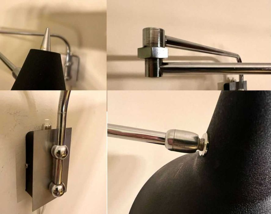 Candeeiro de parede de braço articulado 'Van Doorn' anos 70