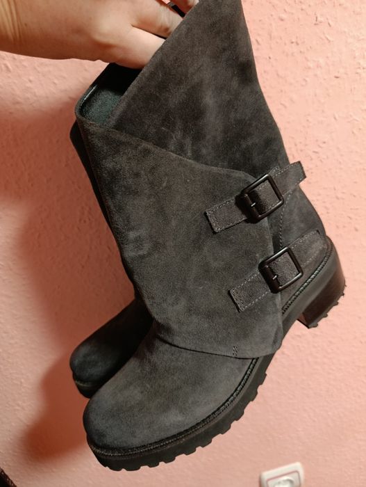 Замшеві демі ботинки