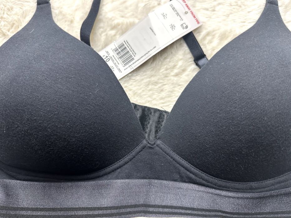 F & F biustonosz czarny profilowany nowy 75 C