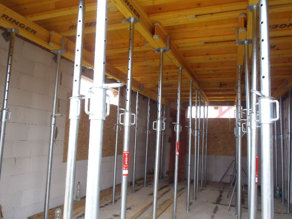 Wynajem szalunków stropowych, szalunków na wieńce