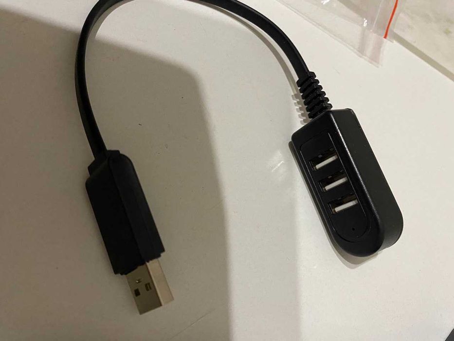 Переходник хаб USB, Корпус Power Bank на 1 аккумулятор 18650 чорный