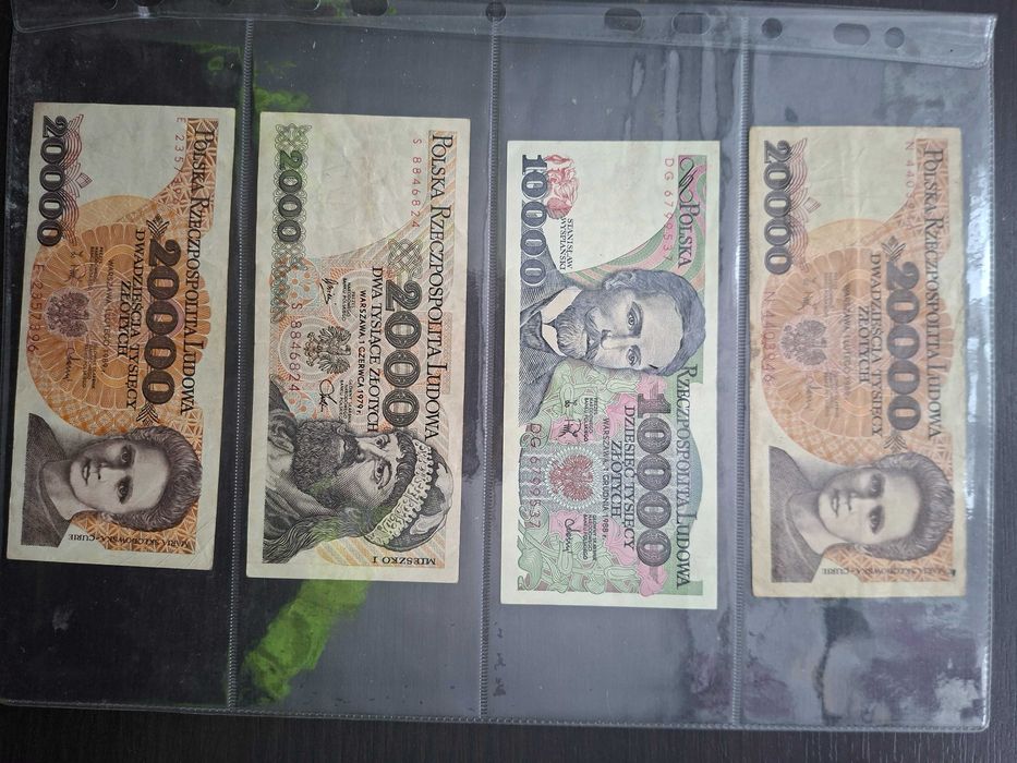 Banknoty Prl stan używany obiegowy