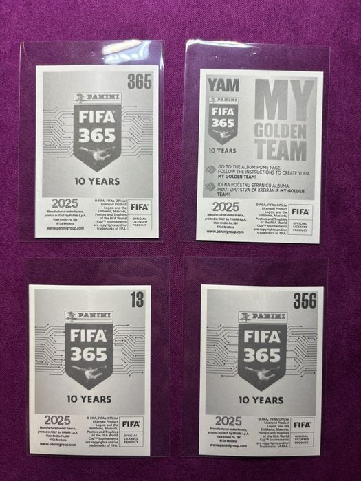 Lote 4 cromos Lamine Yamal Panini FIFA 2025