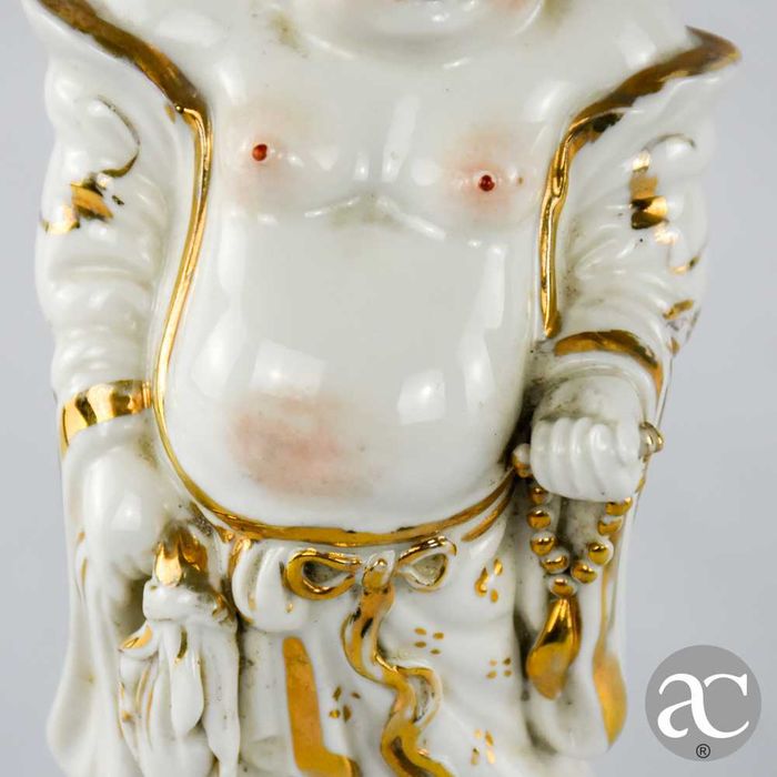 Buda em pé, porcelana da china, Circa 1970