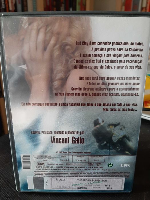 The Brown Bunny - Vincent Gallo - Chloë Sevigny - DVD