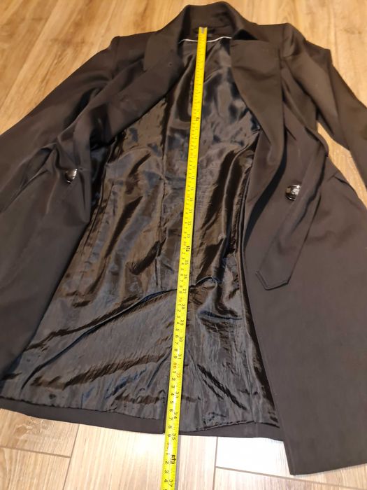 Płaszcz trencz czarny