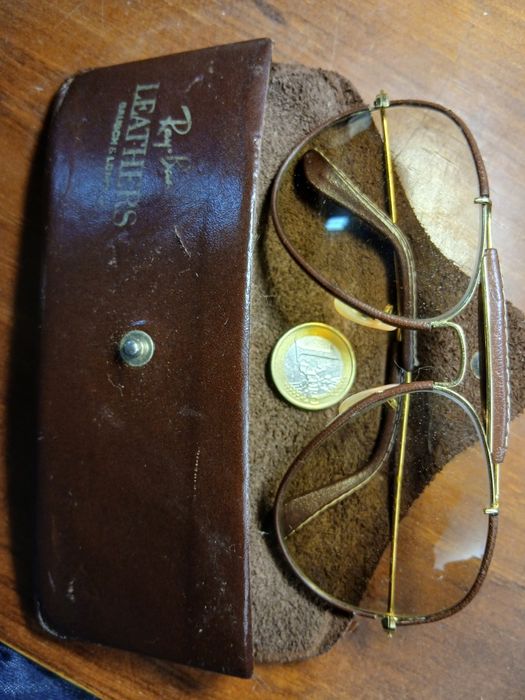 Oculos Ray-Ban Leathers antigos