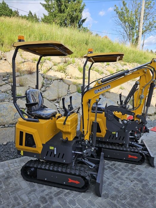 Koparka minikoparka 1000 kg KRÜGER JKW-10X-nowy model,silnik Koop 192F