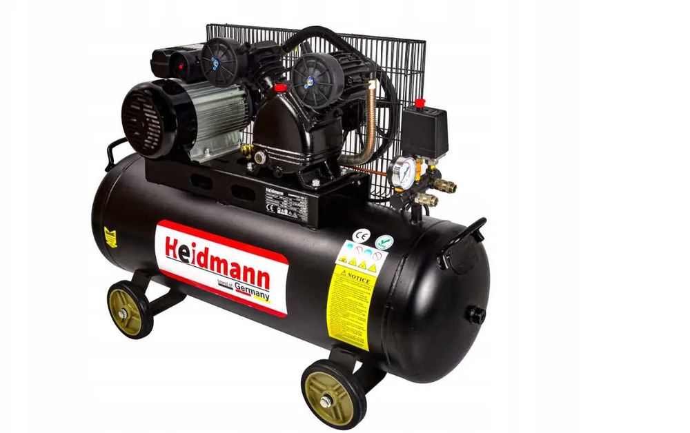 Компресор повітряний HEIDMANN 100л 3.2кВт 10атм 430л/хв компрессор