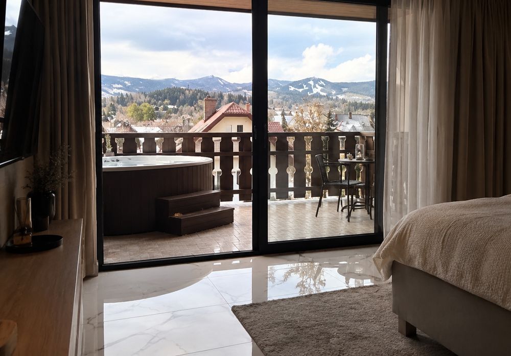 Apartament dla 2 osób Karpacz jacuzzi taras widok na góry
